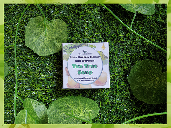 Green Essentials Shea Butter, Honey and Moringa Tea Tree Soap